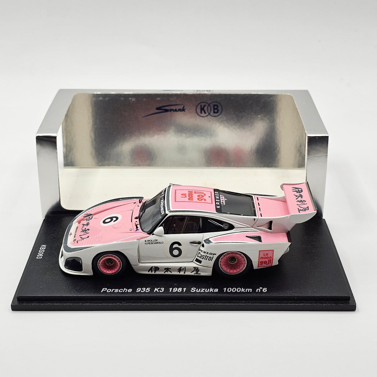 Spark Porsche 935 K3 #6 Kremer Racing Suzuka 1000KM 1981 Winner 1/43 Scale KBS063