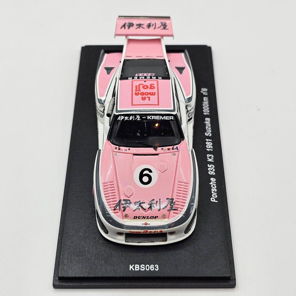 Spark Porsche 935 K3 #6 Kremer Racing Suzuka 1000KM 1981 Winner 1/43 Scale KBS063