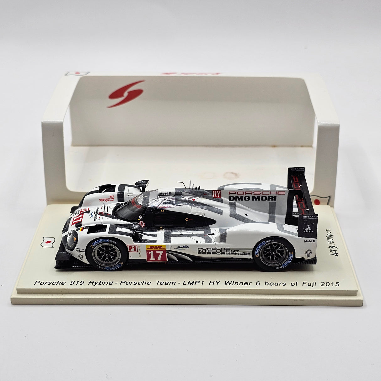 Spark Porsche 919 Hybrid #17 Team Porsche 6Hrs Fuji 2015 Winner 1/43 Scale SJ036