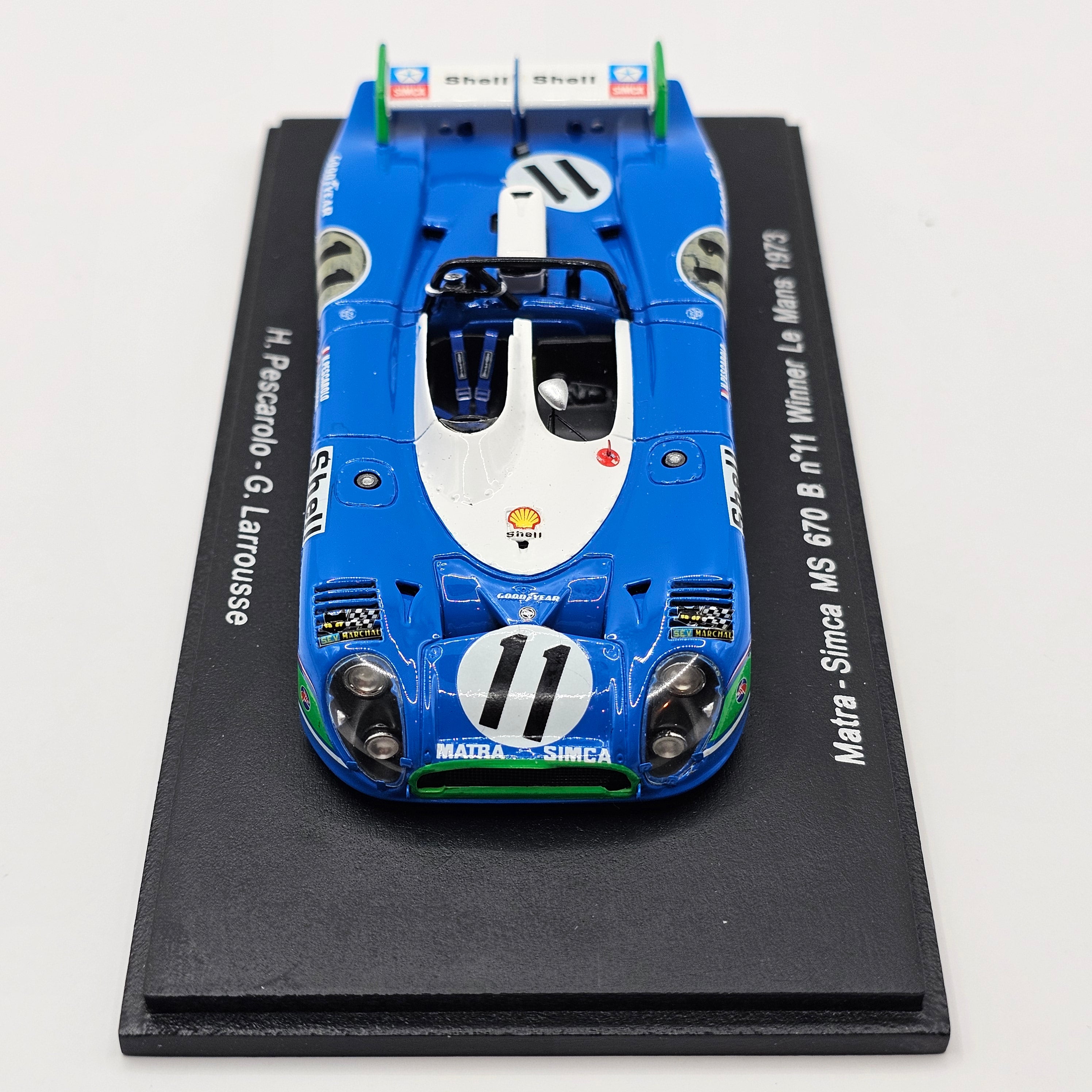 Spark Matra Simca MS670 #11 Equipe Shell Le Mans 1973 Winner 1/43 Scal