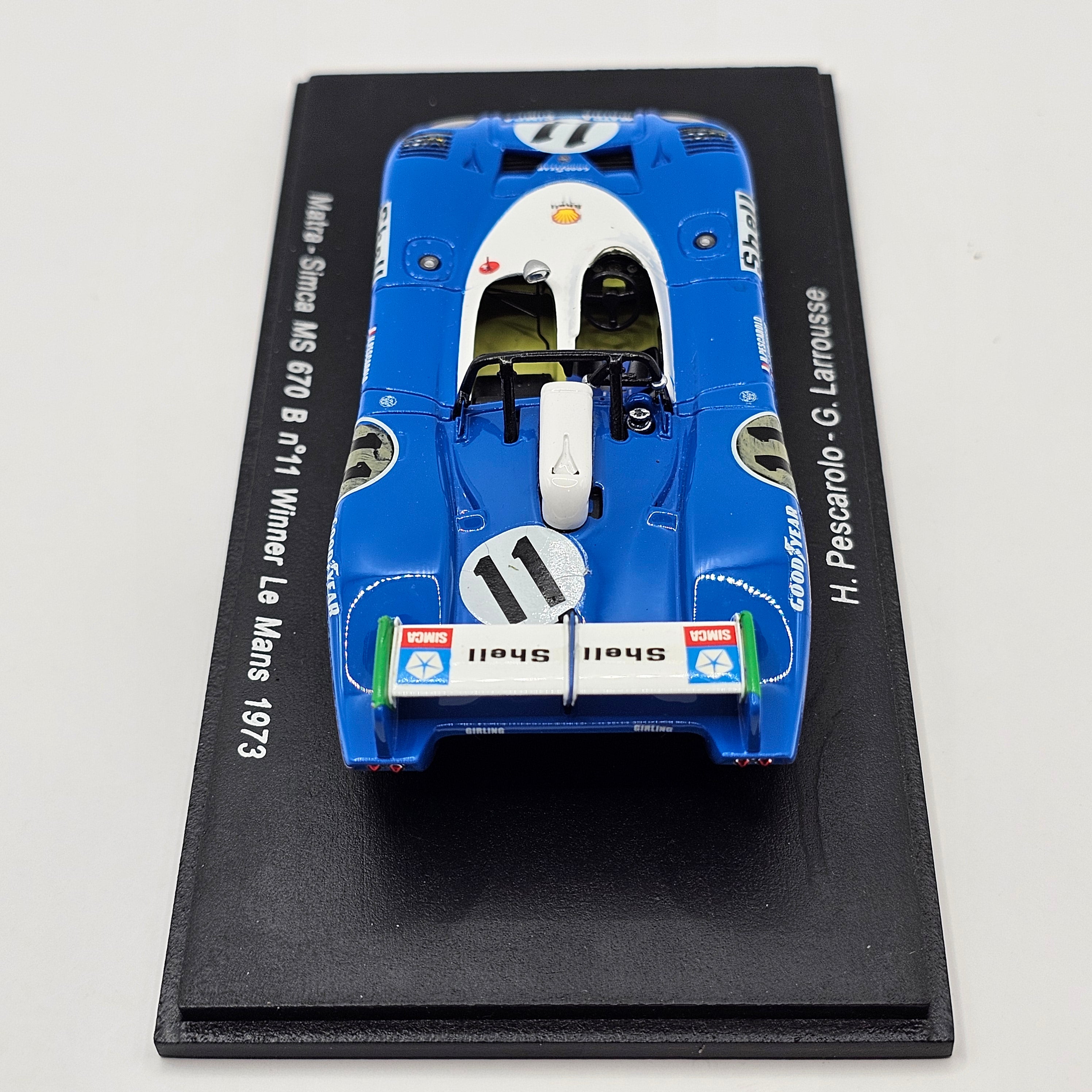 Spark Matra Simca MS670 #11 Equipe Shell Le Mans 1973 Winner 1/43 Scal