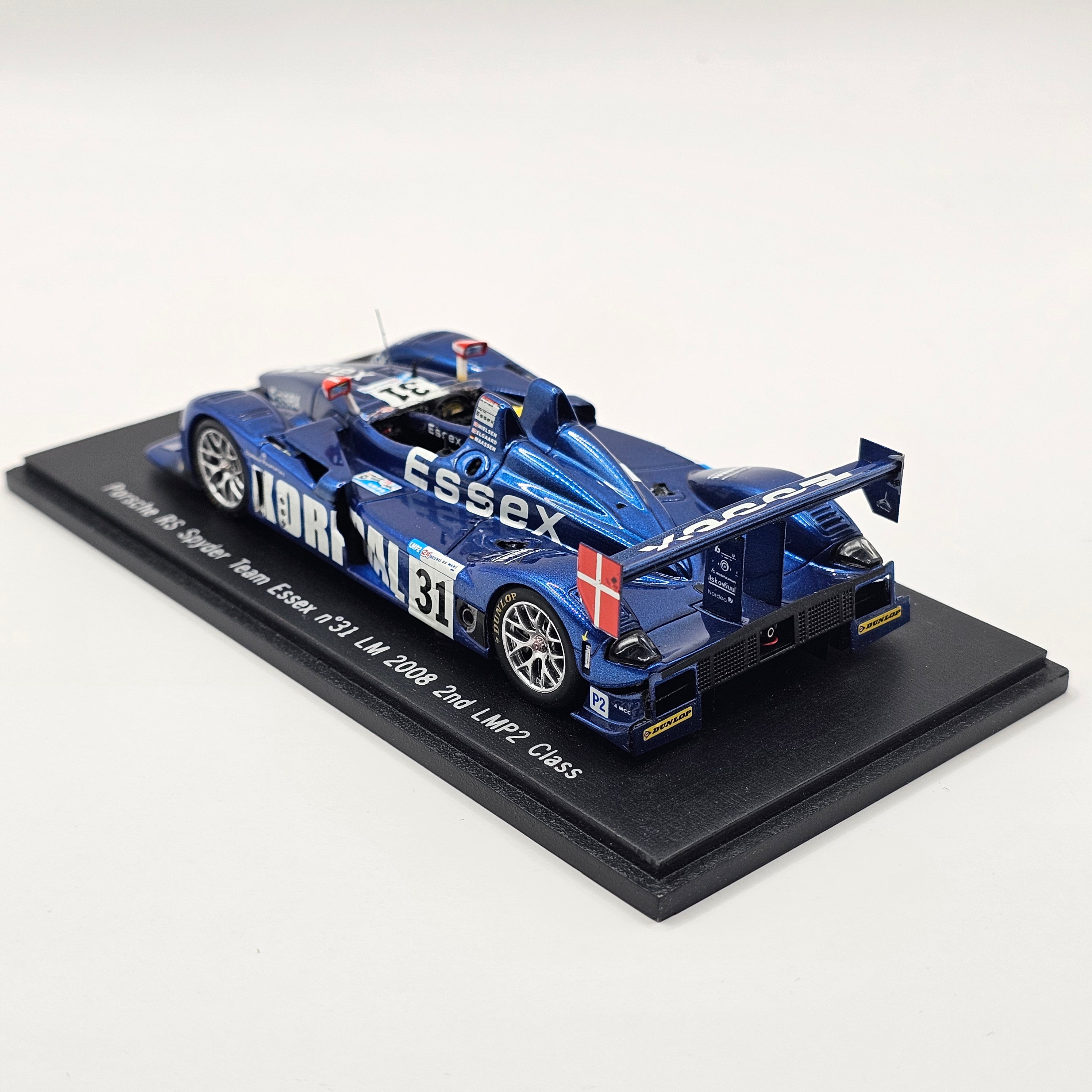 Spark Porsche RS Spyder #31 Team Essex Le Mans 2008 LMP2 1/43 Scale S1