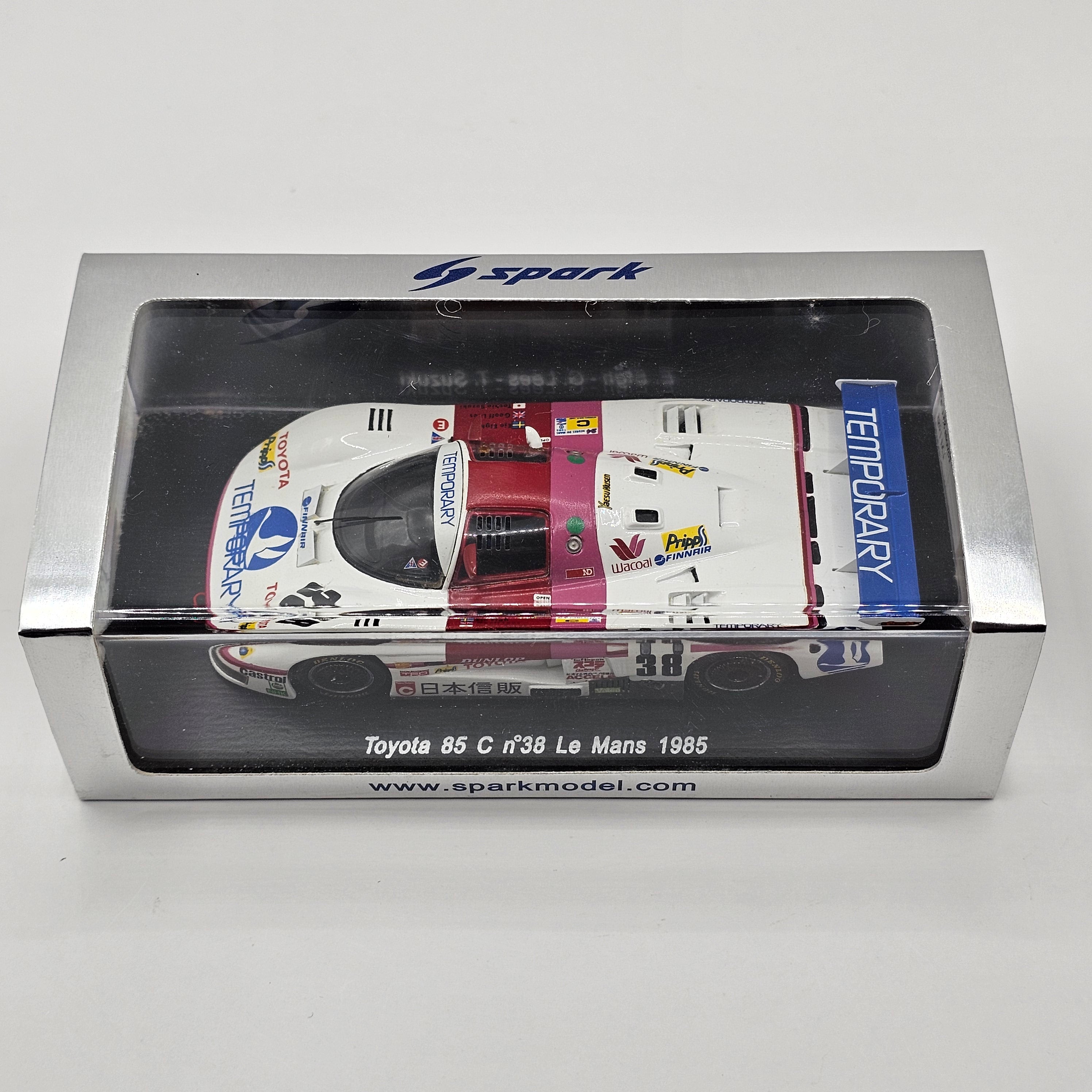 トヨタ - 1/43 Spark トムス 童夢 85C トヨタ 1985 Le Mans Amazon | 1/43 JSPC ignition model TOYOTA TOMS 85C MINOLTA