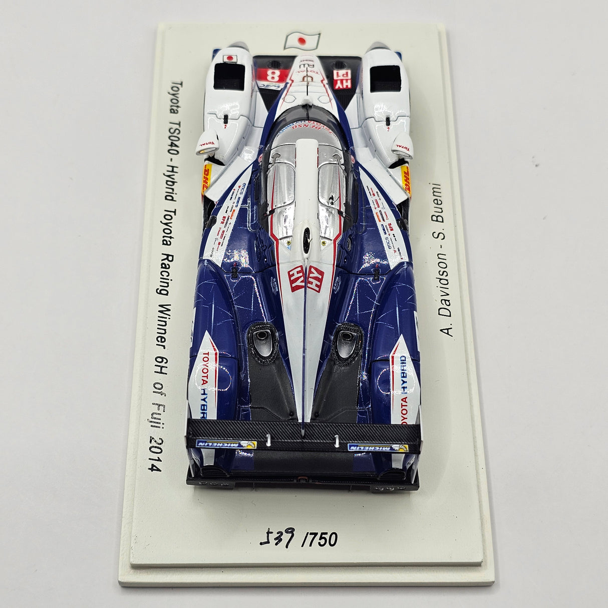 Spark Toyota TS040 #8 Toyota Racing 6Hrs Fuji Winner 2014 1/43 Scale SJ033