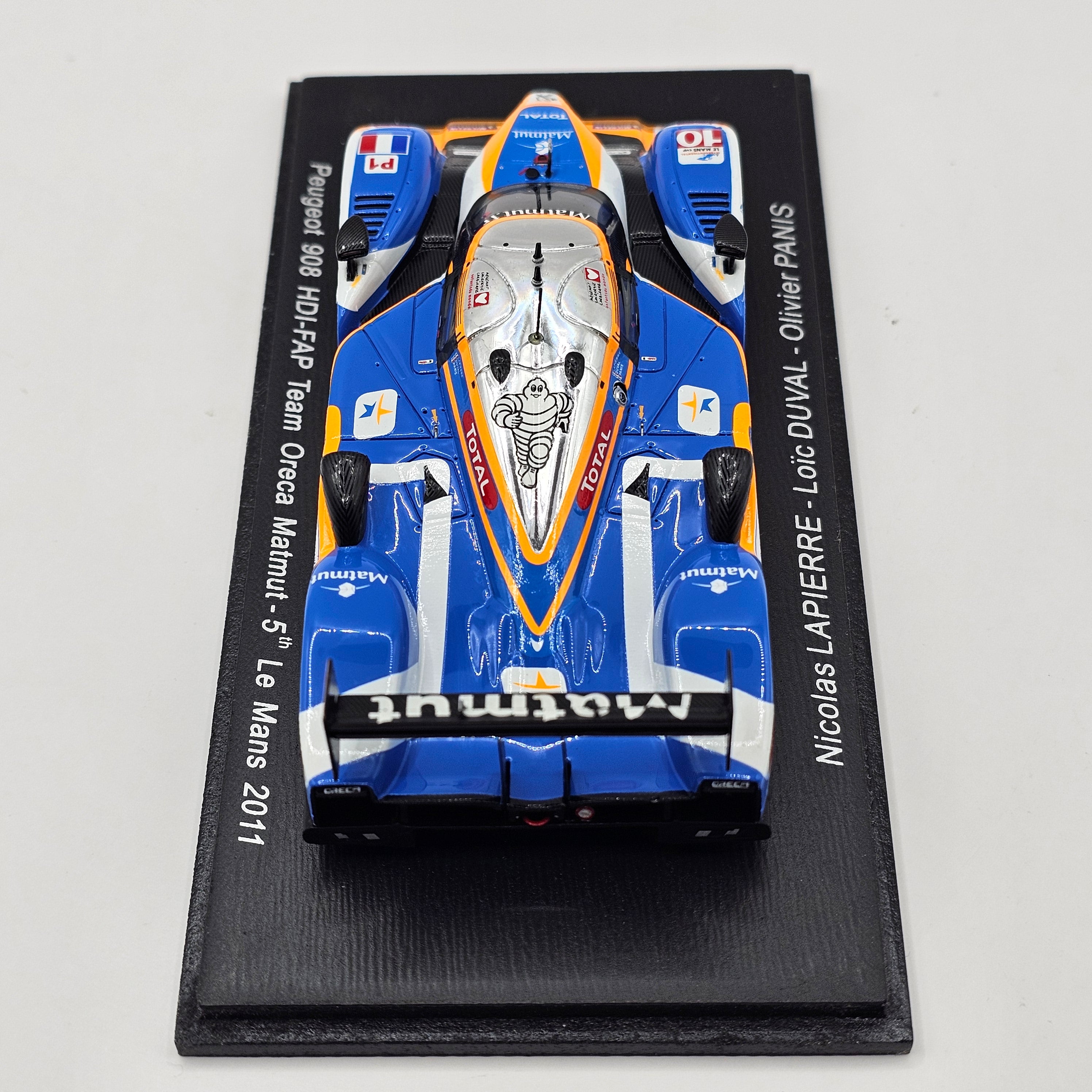 ミニカー 1/43 Spark Peugeot 908 Total LM24 2011 Spark 1:43 Peugeot 908 HDI FAP #9 2nd Place 24h LeMans 2011