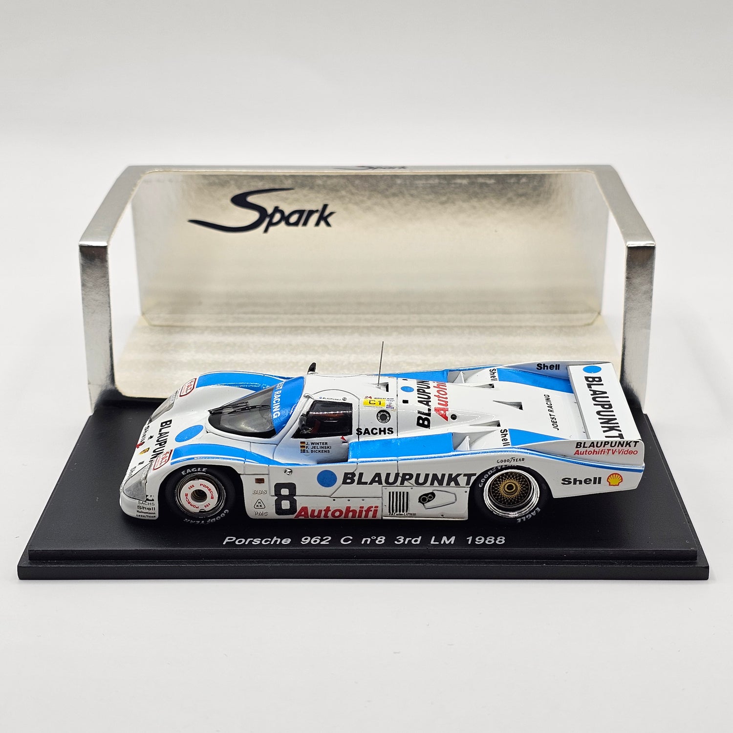 Spark 1/43 Joest Porsche 962C No.18 Le Mans Test 1993 Model Car New Spark 1/43 Joest Porsche 962C No.18 Le Mans Test 1993 Model Car New