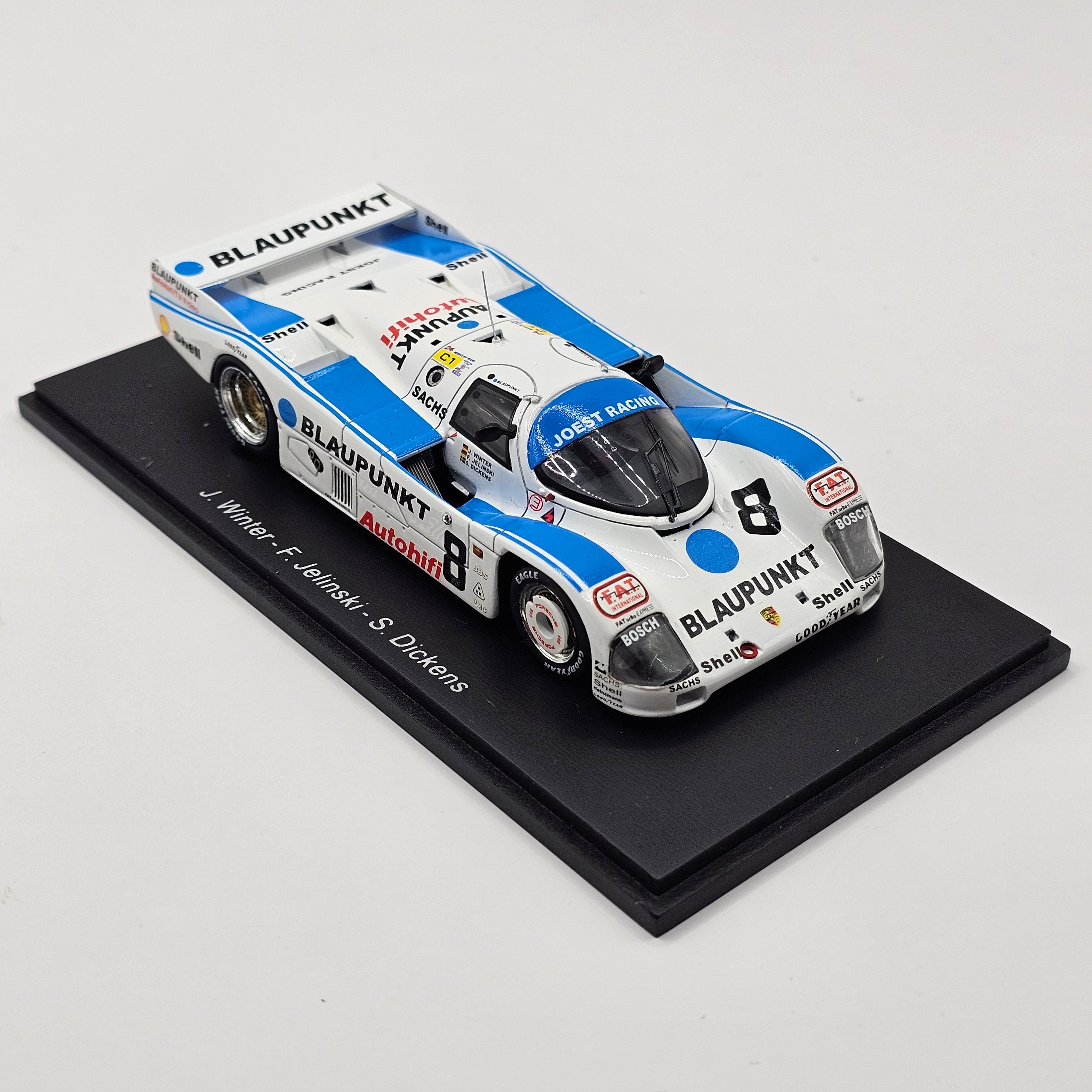 Spark Porsche 962C #8 Blaupunkt Joest Racing Le Mans 1988 1/43 Scale S