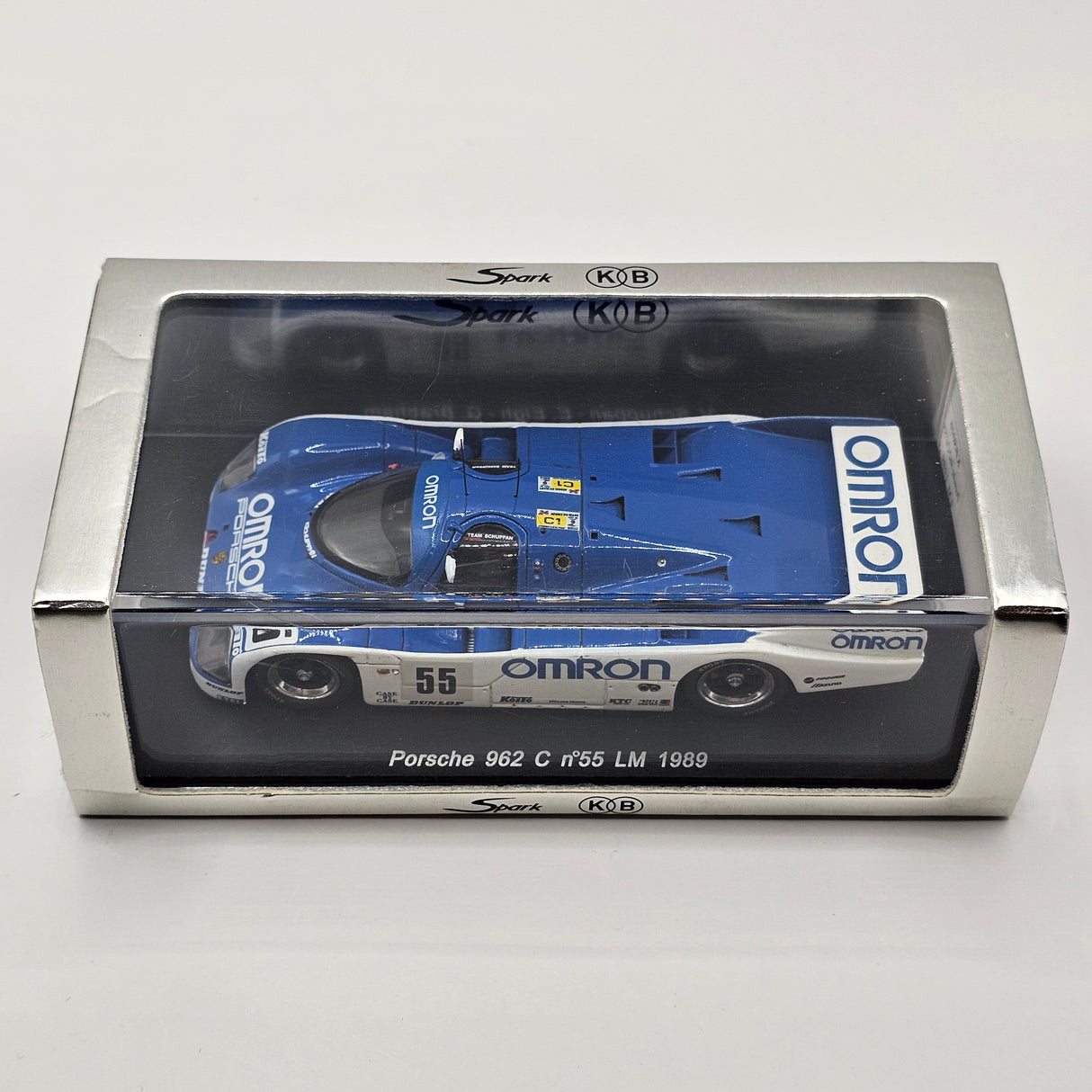 Spark Porsche 962C #55 Omron Racing Team Schuppan Le Mans 1989 1/43 Scale KBS016