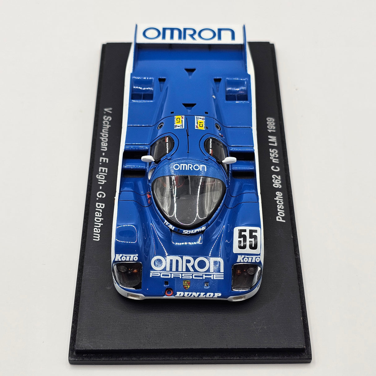 Spark Porsche 962C #55 Omron Racing Team Schuppan Le Mans 1989 1/43 Scale KBS016