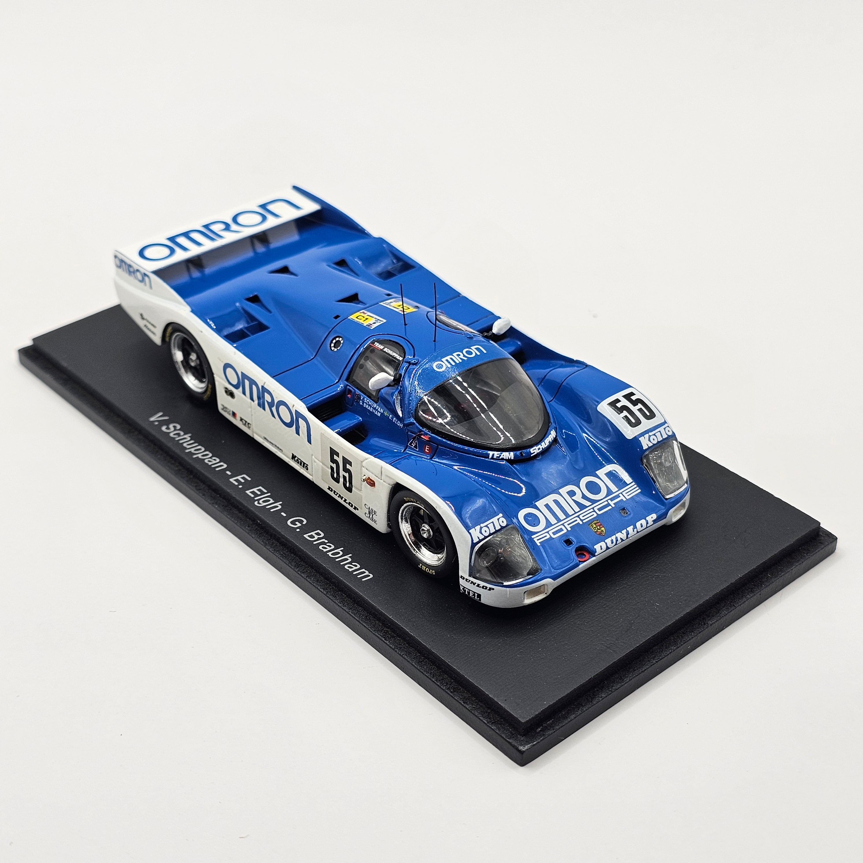 Spark Porsche 962C #55 Omron Racing Team Schuppan Le Mans 1989 1/43 Sc