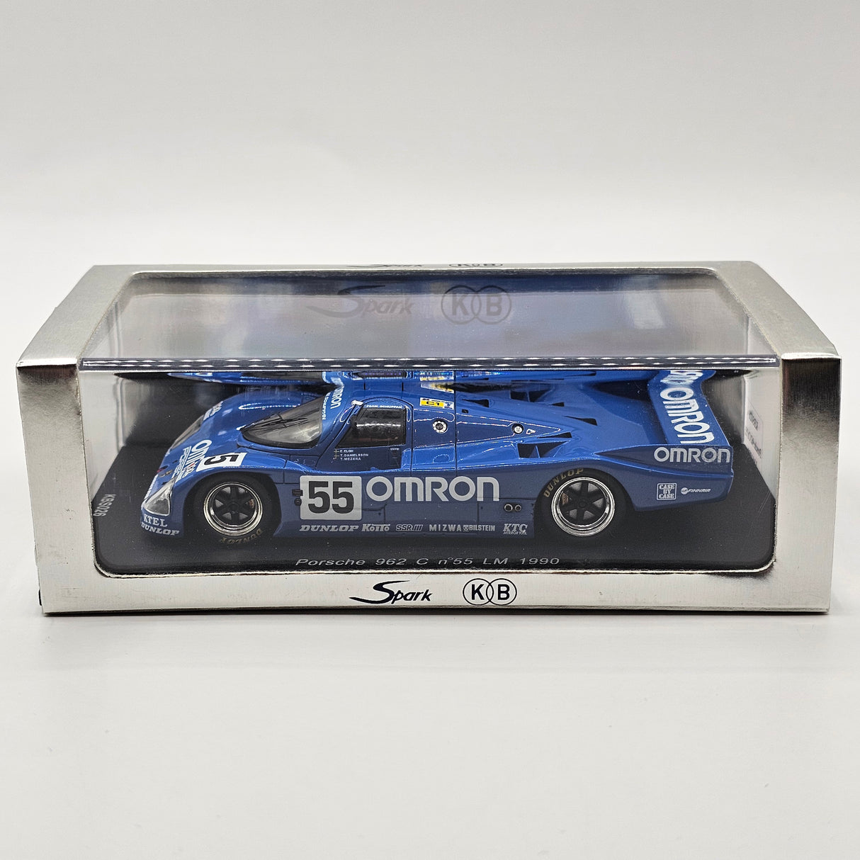 Spark Porsche 962C #55 Omron Racing Team Schuppan Le Mans 1990 1/43 Scale KBS026