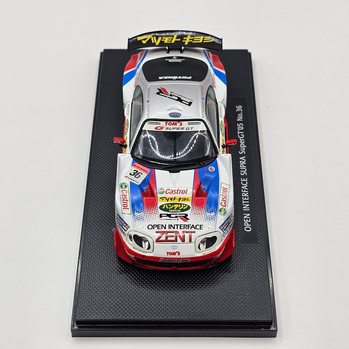 EBBRO Toyota Supra #36 Open Interface Tom's Super GT GT500 2005 1/43 Scale