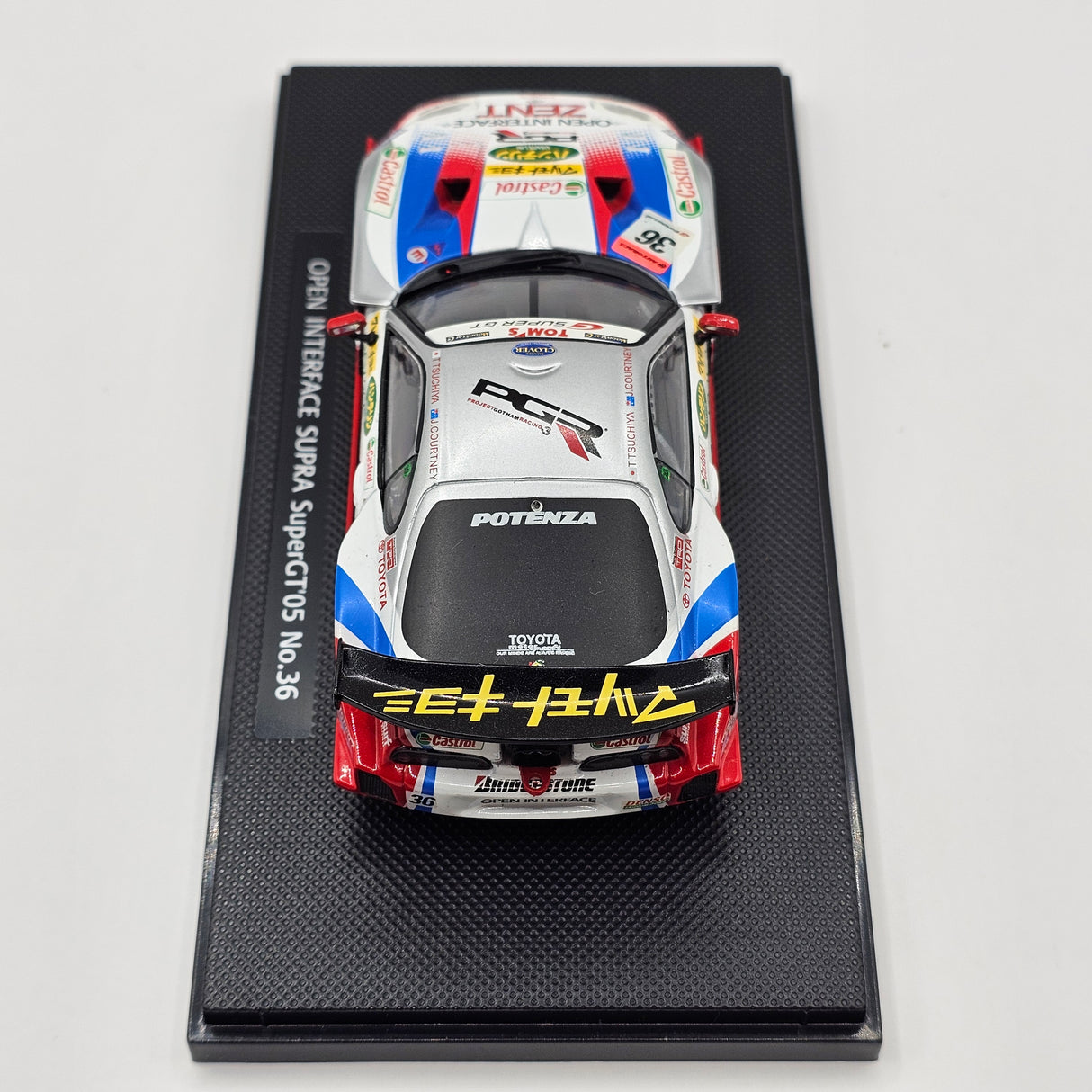 EBBRO Toyota Supra #36 Open Interface Tom's Super GT GT500 2005 1/43 Scale