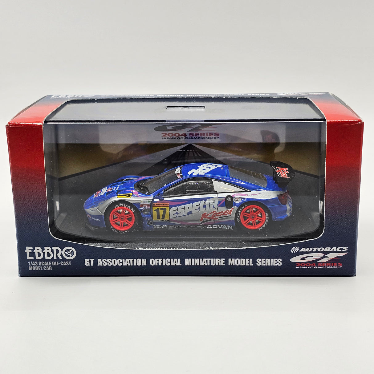 EBBRO Toyota Celica #17 Spirit Motorsport JGTC 2004 GT300 1/43 Scale