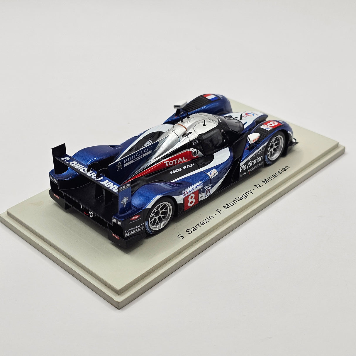 Spark Peugeot 908 #8 Peugeot Total Sport Le Mans 2011 3rd 1/43 Scale S2593