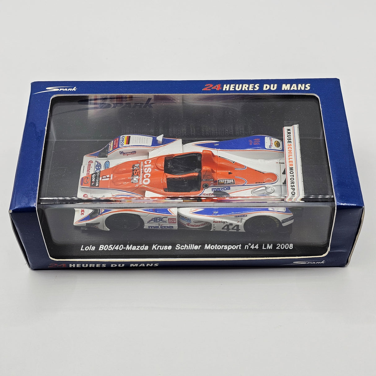 Spark Lola B05/40 Mazda #44 Kruse Schiller Motorsport Le Mans 2008 1/43 Scale