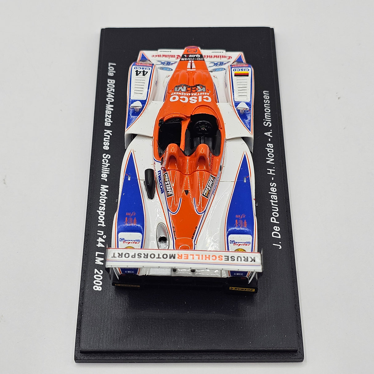 Spark Lola B05/40 Mazda #44 Kruse Schiller Motorsport Le Mans 2008 1/43 Scale