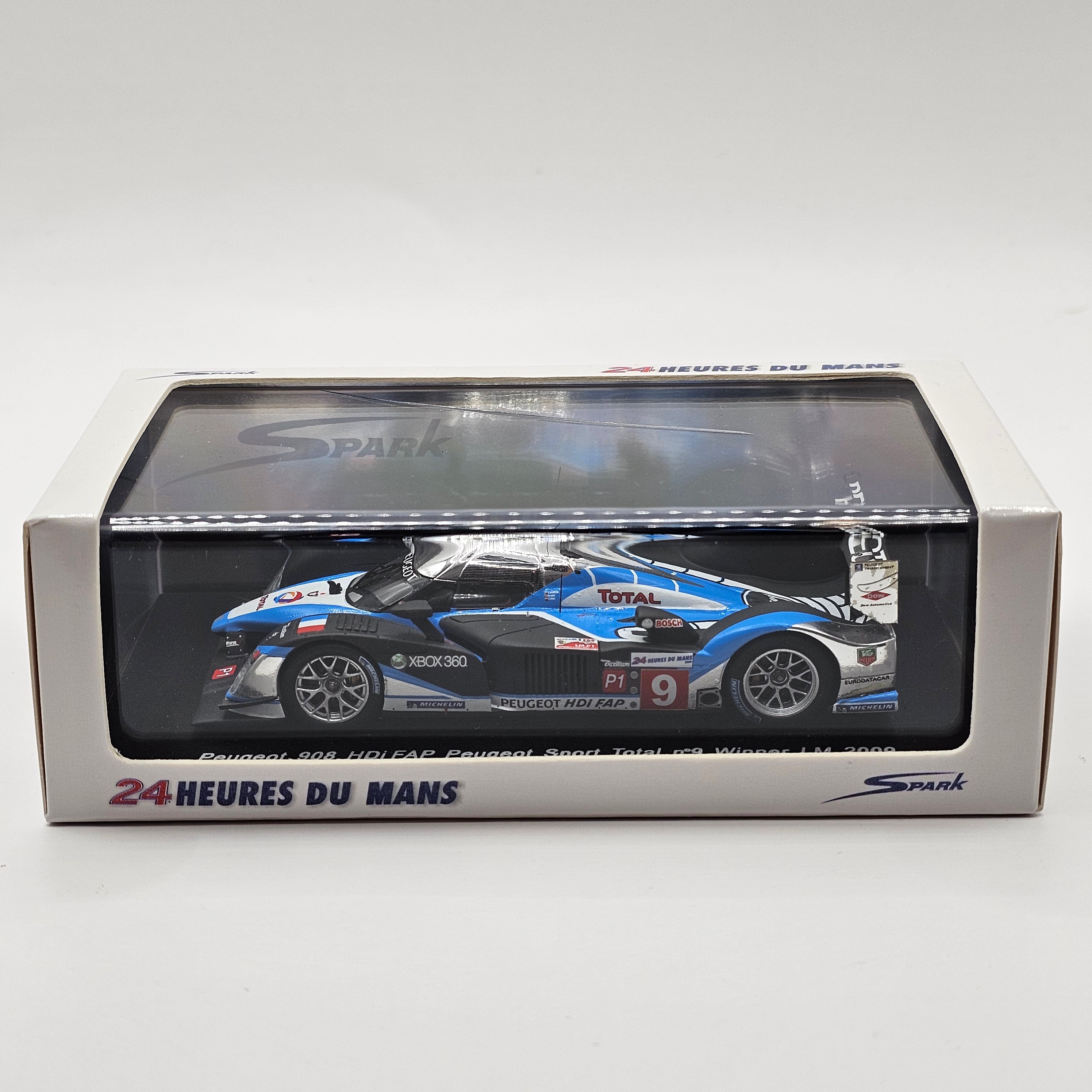 Spark Peugeot 908 HDI FAP #8 24h Le Mans 2009 1/43 - 2ème Place, Team Peugeot