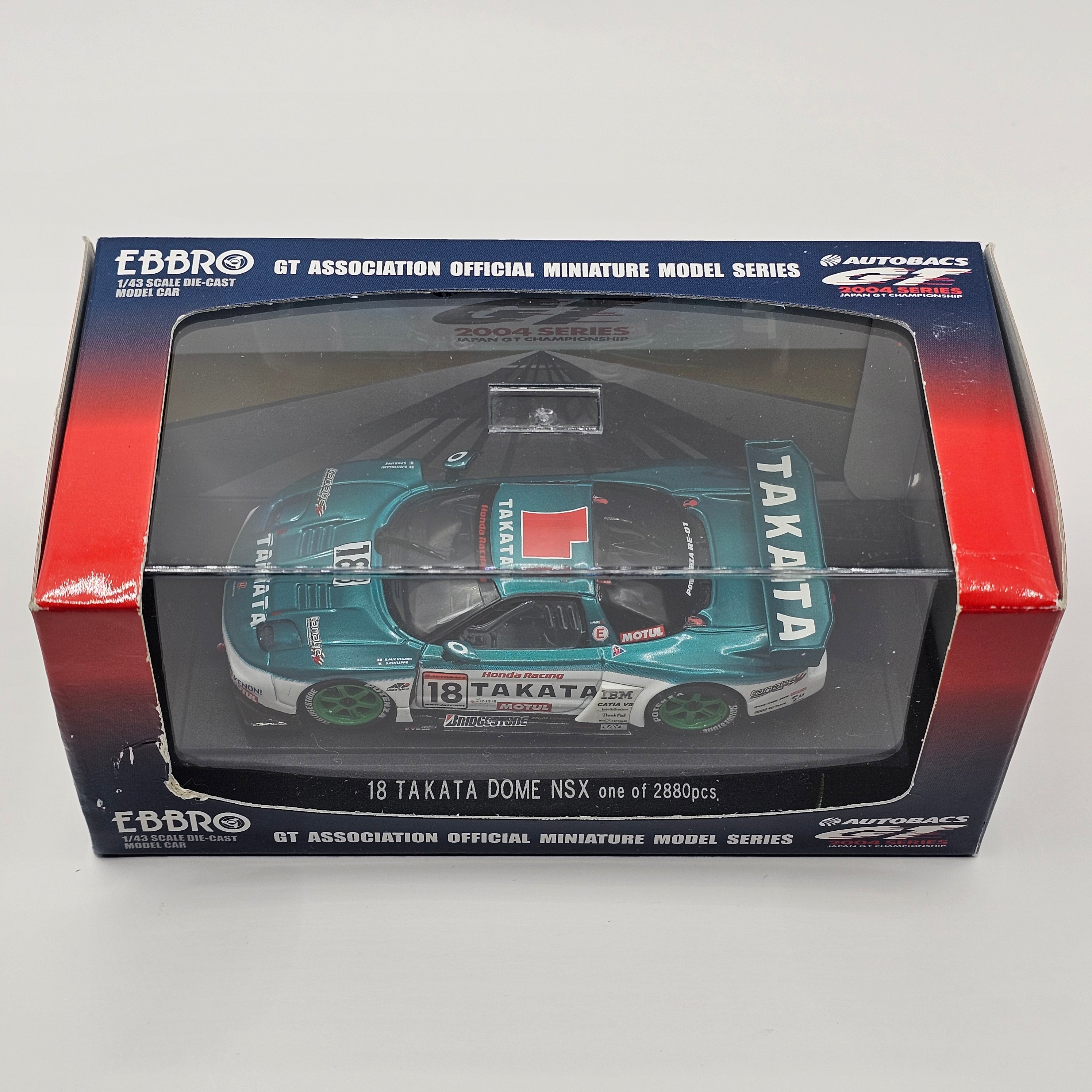 ミニカー EBBRO 1/43 TAKATA NSX JGTC 1/43 Ebbro Takata Honda NSX JGTC 2000 car #18 #25 CS995 | eBay