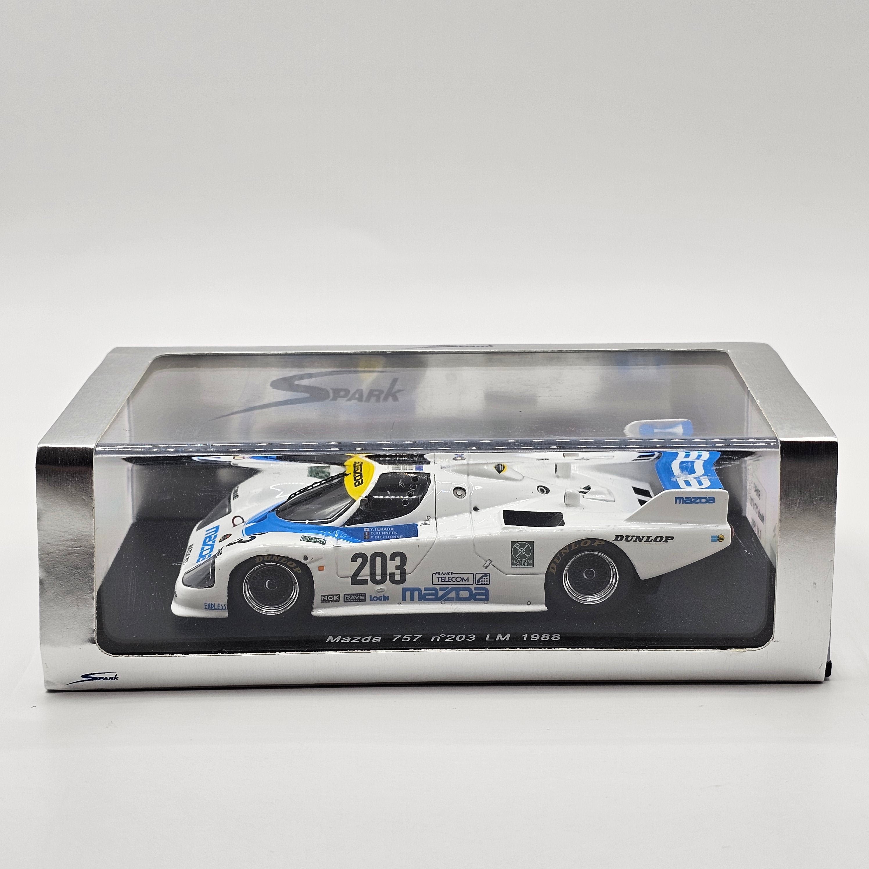 Spark Mazda 757 #203 Mazdaspeed Le Mans 1988 Class Winner 1/43 Scale S