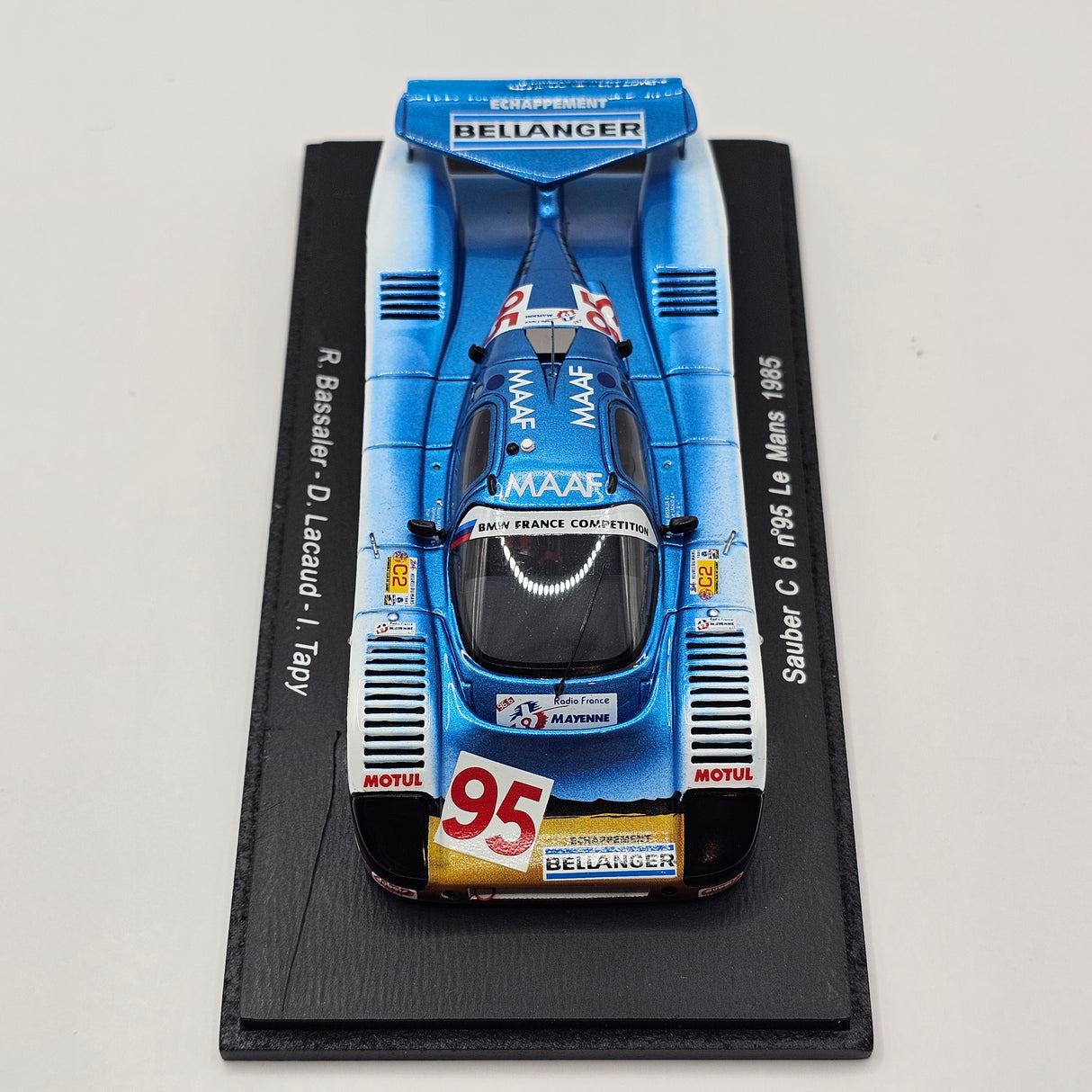 Spark Sauber SHS C6 #95 Bellanger-Bassaler Le Mans 1985 1/43 Scale S4080