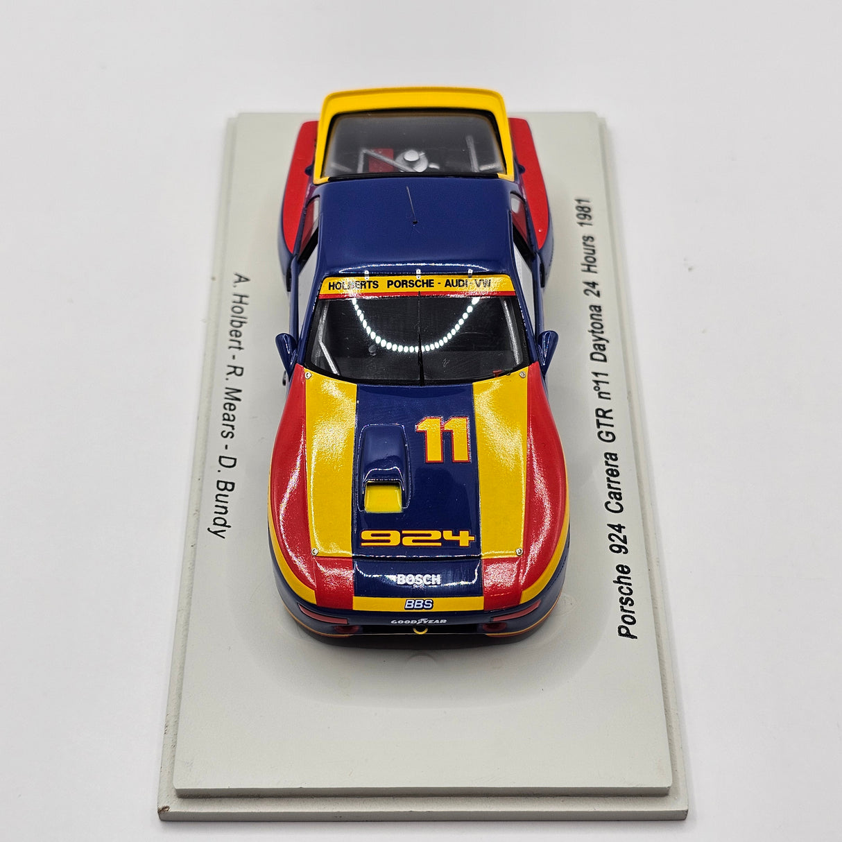 Spark Porsche 924 Carrera GTR #11 Holbert Racing 24Hrs Daytona 1981 1/43 Scale