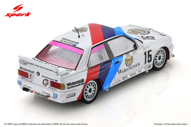 Spark BMW M3 Evo. 2 #15 Schnitzer Motorsport Winner Nurburgring 24Hrs 1991 1/43 Scale