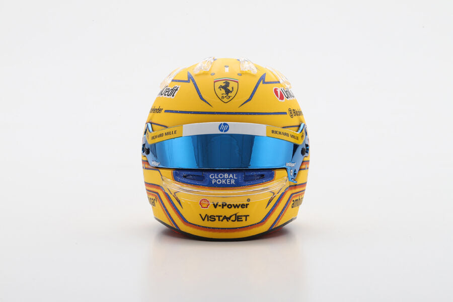 Looksmart Lewis Hamilton Miami GP 2025 Scuderia Ferrari HP 1/5 Scale Helmet LSHEL015