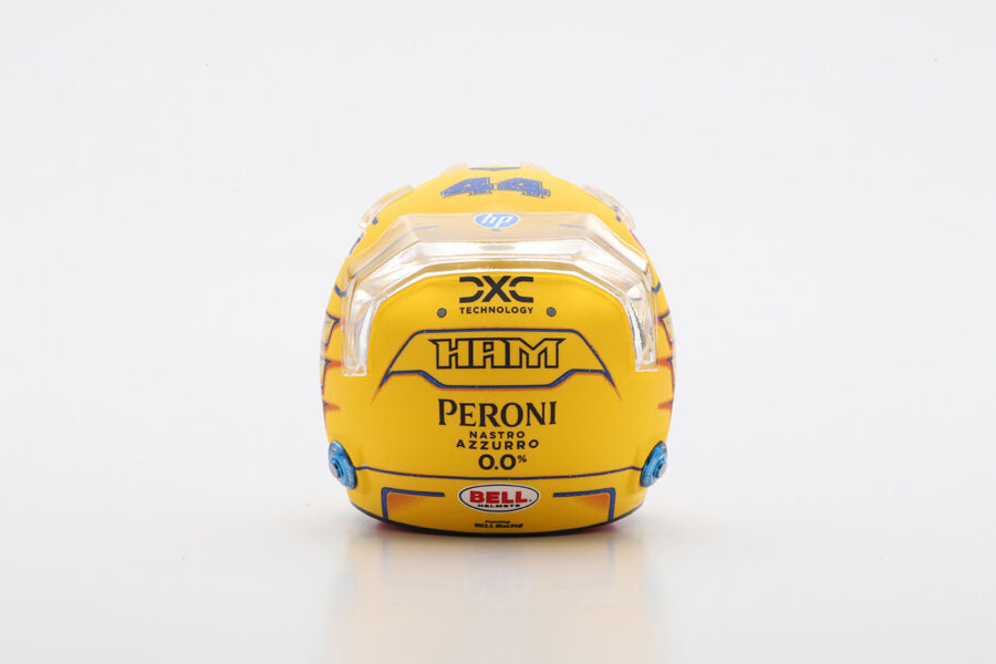 Looksmart Lewis Hamilton Miami GP 2025 Scuderia Ferrari HP 1/5 Scale Helmet LSHEL015