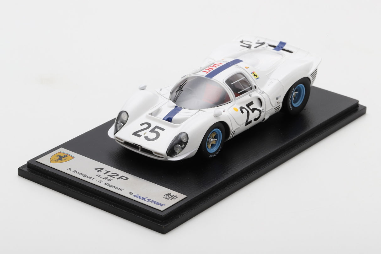 Looksmart Ferrari 412P #25 North American Racing Team 24Hrs Le Mans 1967 1/43 Scale LSLM160