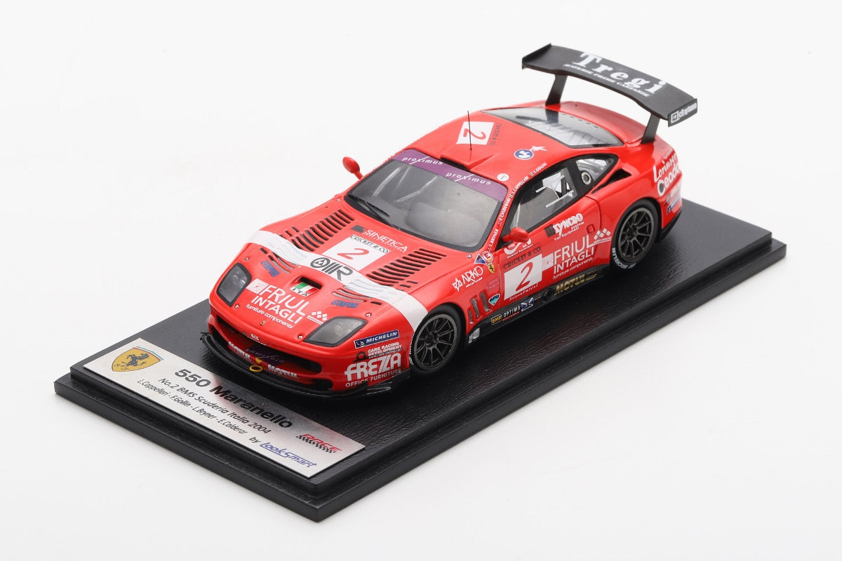 Looksmart Ferrari 550-GTS Maranello #2 BMS Scuderia Italia Winner 24Hrs Spa 2004 1/43 Scale