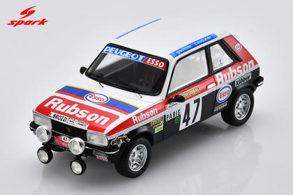 Spark Peugeot 104 ZS #47 1981 Monte Carlo Rally 1/43 Scale