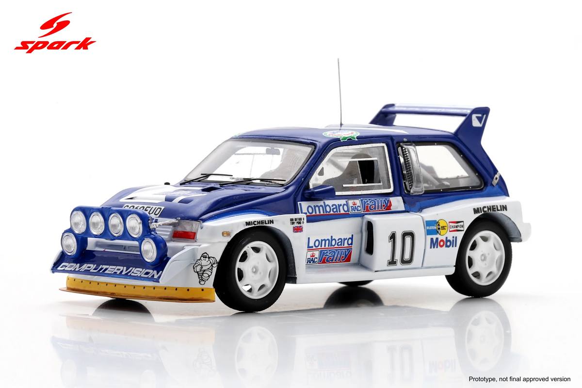 Spark MG Metro 6R4 #10 Austin Rover World Rally Team 1985 Lombard RAC Rally 1/43 Scale