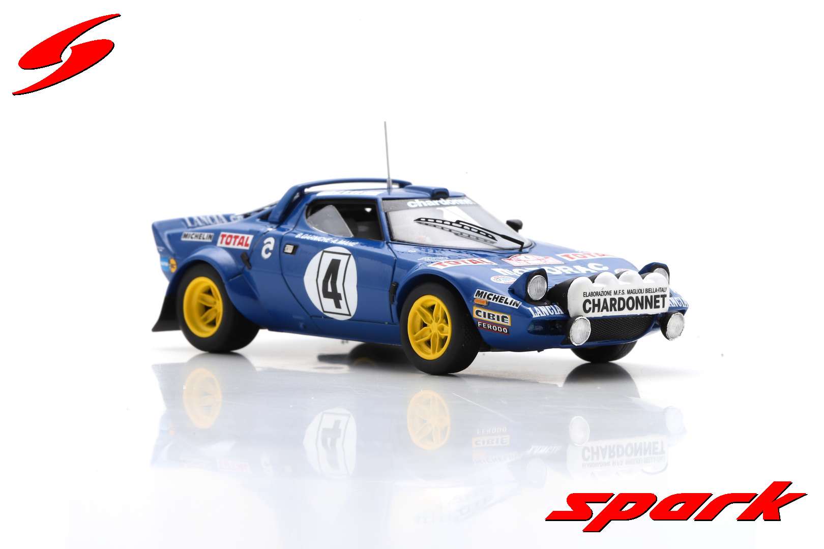 Spark Lancia Stratos HF #4 Winner Rally Monte Carlo 1979 1/43 Scale