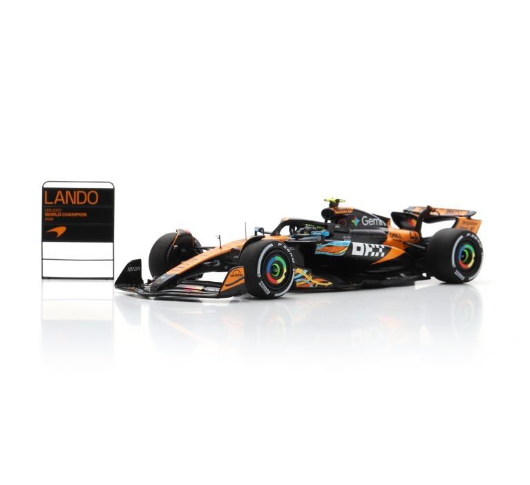 Spark McLaren MCL39 #4 Lando Norris Abu Dhabi F1 GP 2025 F1 Drivers' World Champion 1/43 Scale S9678