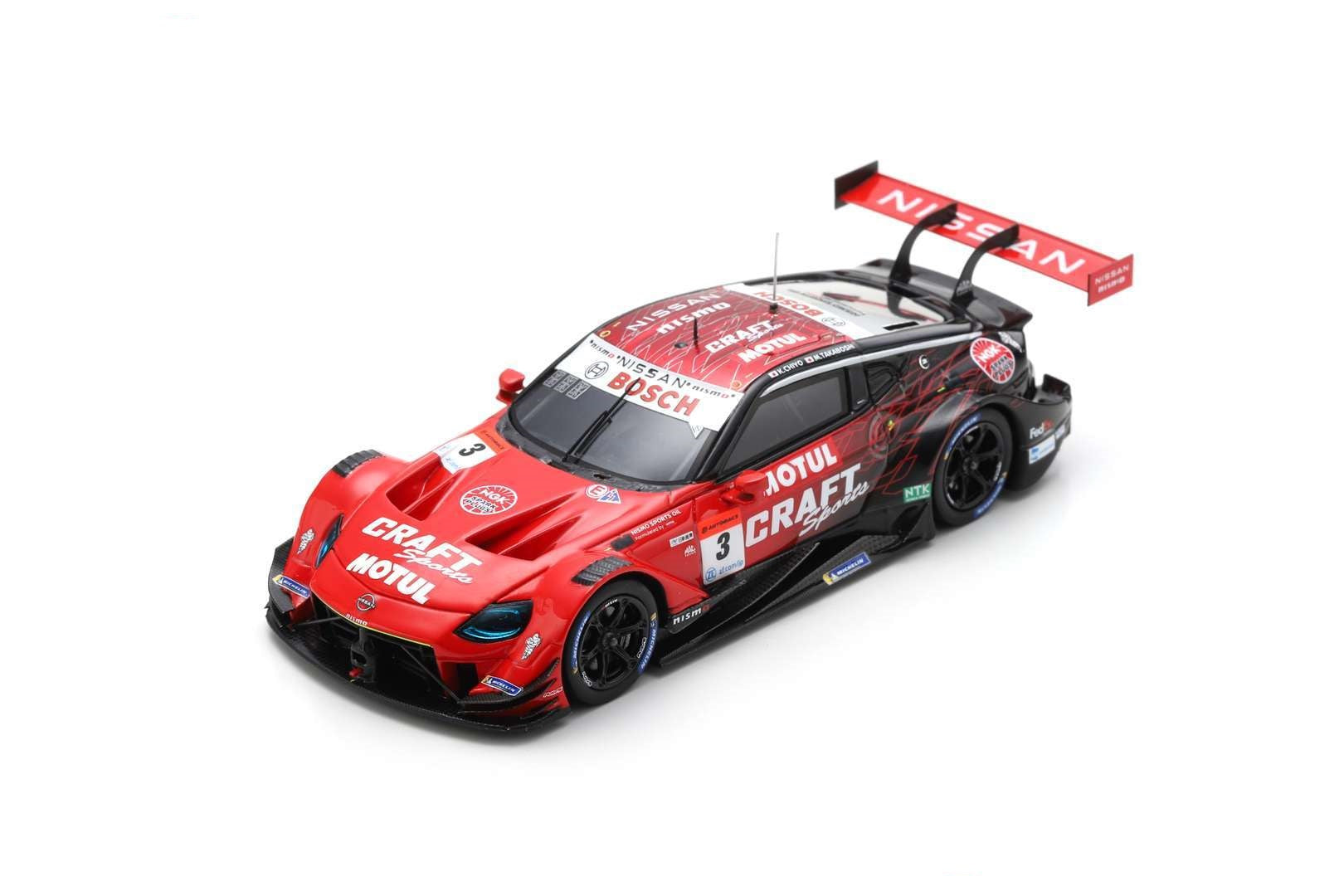 Spark Nissan Craftsports Motul Z #3 NDDP Racing GT500 Super GT 2022  Chiyo/Takaboshi 1/43 Scale