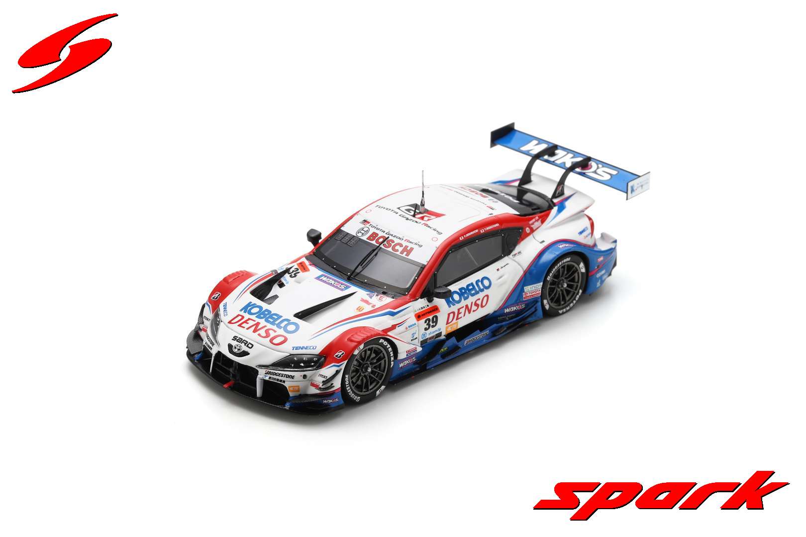自動車 TOYOTA SARD SUPRA GT Spark Toyota GR Supra #39 TGR Team SARD Denso GT500 2024 Super GT 1/43
