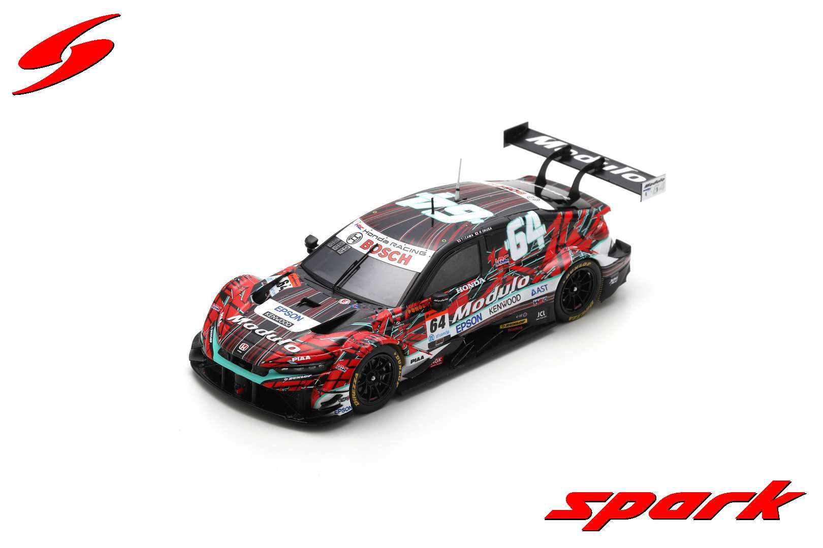 スパーク SPARK 1/43 Modulo CIVIC 2024年 スパーク 1/43 Modulo CIVIC TYPE R-GT No.64 Modulo Nakajima