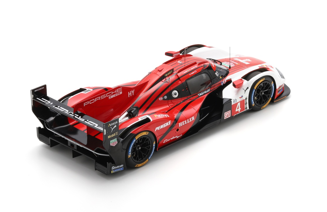 Spark Porsche 963 #4 Porsche Penske Motorsport 24Hrs Le Mans 2024 1/18 Scale 18S641