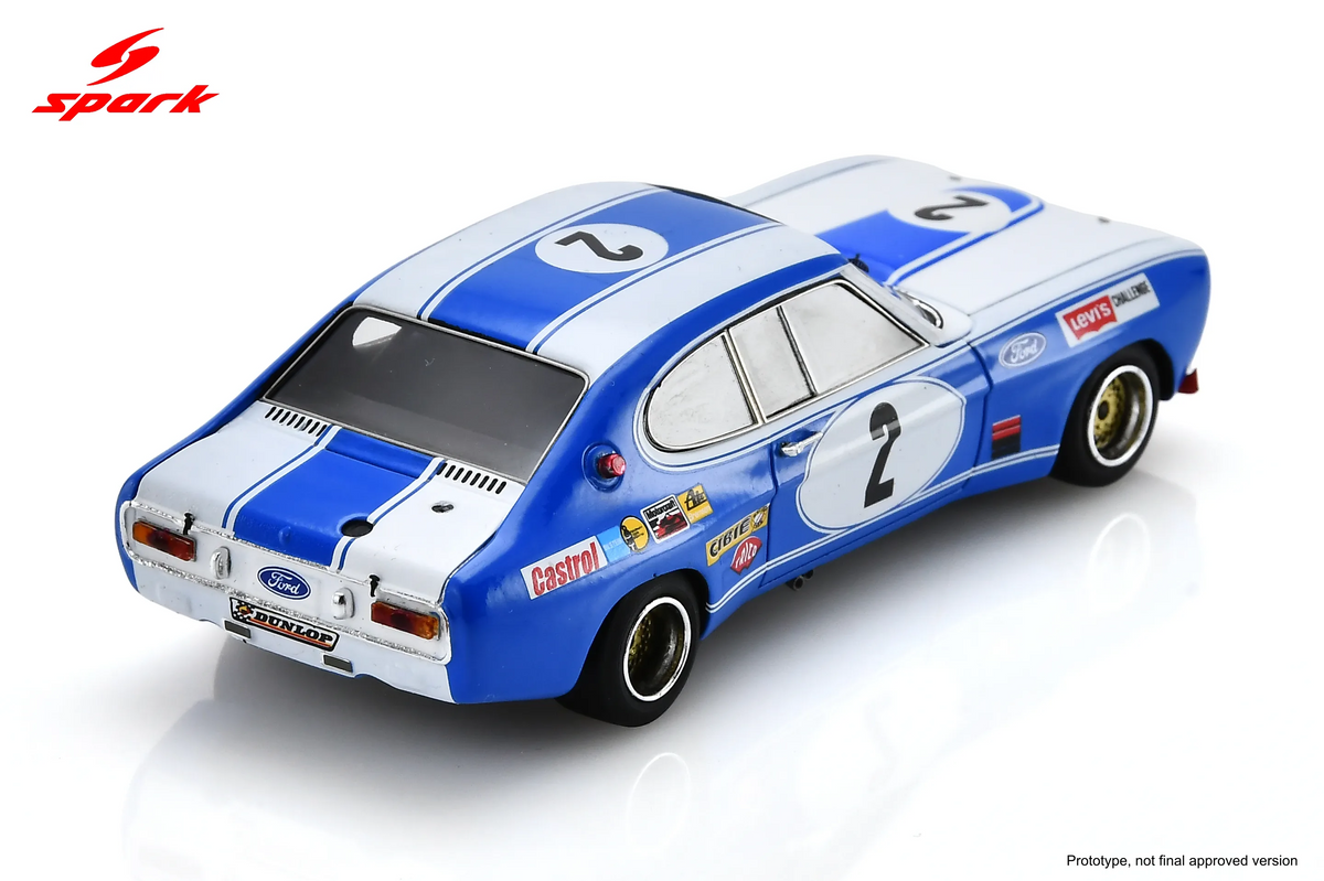 Spark Ford Capri RS 2600 #2 Ford Köln 24 Hours of Spa 1972 1/43 Scale 43SPA1972
