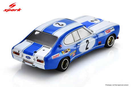 Spark Ford Capri RS 2600 #2 Ford Köln 24 Hours of Spa 1972 1/43 Scale 43SPA1972