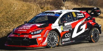 Spark Toyota GR Yaris Rally1 #18 Toyota Gazoo Racing WRT Monte Carlo Rally 2026 1/43 Scale