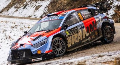 Spark Hyundai i20 N Rally1 #16 Hyundai Shell Mobis WRT Monte Carlo Rally 2026 1/43 Scale
