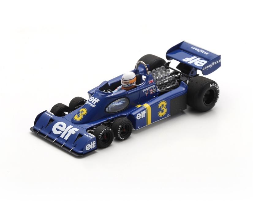 Spark Tyrrell P34 #3 Jody Scheckter 2nd British F1 GP 1976 1/43 Scale S7308
