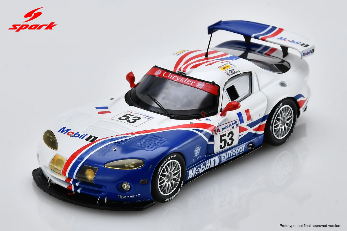 Spark Chrysler Viper GTS-R #53 Viper Team ORECA 24 Hours of Le Mans 1998 1/43 Scale S8671