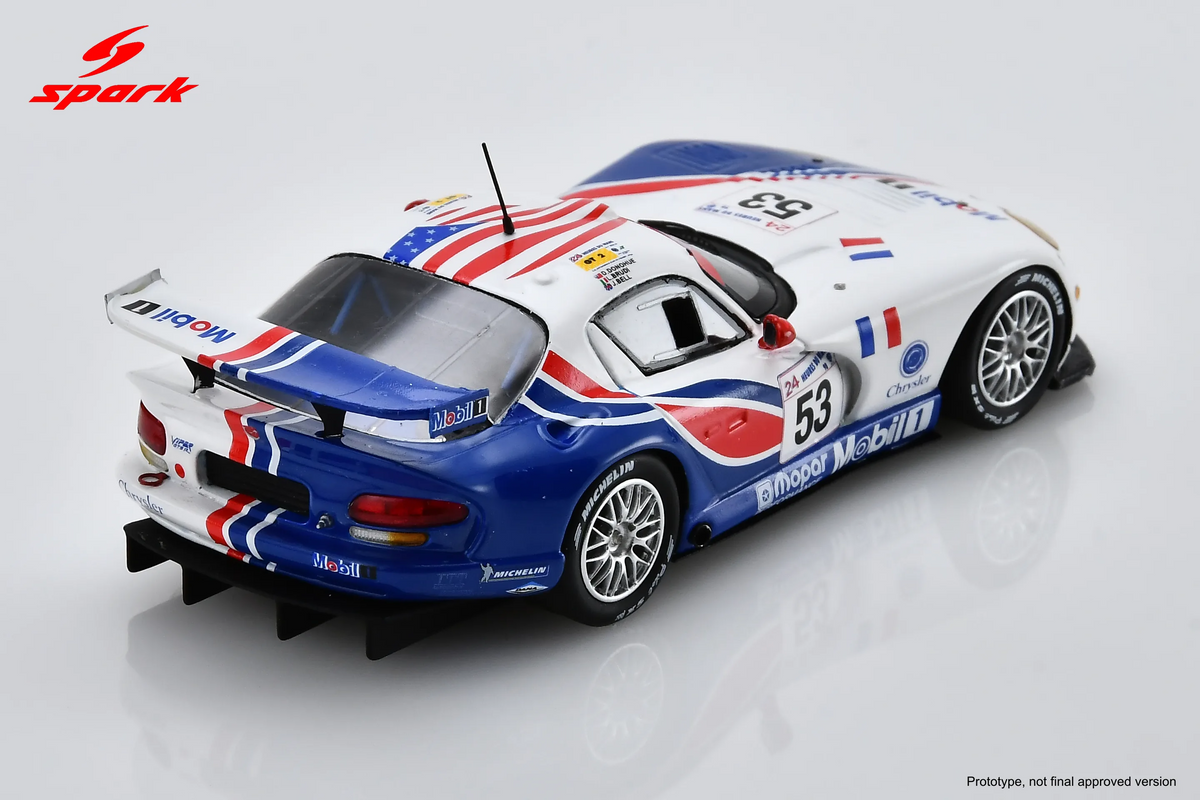 Spark Chrysler Viper GTS-R #53 Viper Team ORECA 24 Hours of Le Mans 1998 1/43 Scale S8671