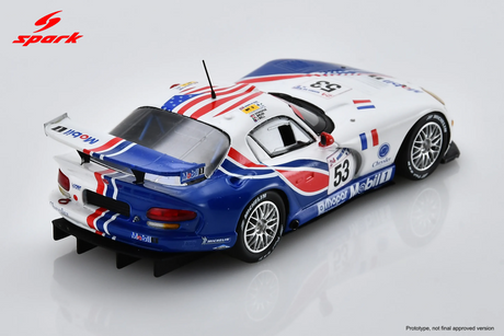 Spark Chrysler Viper GTS-R #53 Viper Team ORECA 24 Hours of Le Mans 1998 1/43 Scale S8671