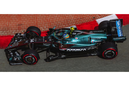 Spark Aston Martin AMR26 #14 Fernando Alonso 2026 Monaco Grand Prix 1/43 Scale