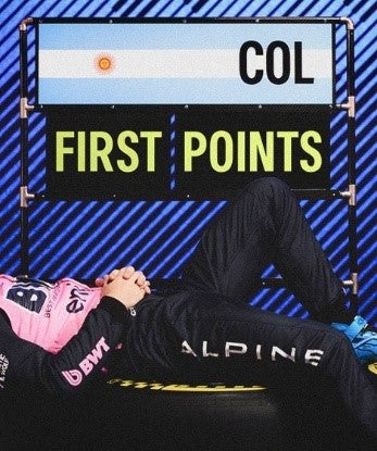 Spark BWT Alpine Formula One Team A526 No.43 10th Colapinto Chinese GP 2026 1/43 Scale