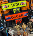 Spark McLaren MCL39 #4 Lando Norris British F1 GP 2025 Winner (With Pitboard) 1/43 Scale S9596